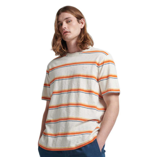Superdry Ανδρική κοντομάνικη μπλούζα Organic Cotton Vintage Textured Stripe T-Shirt